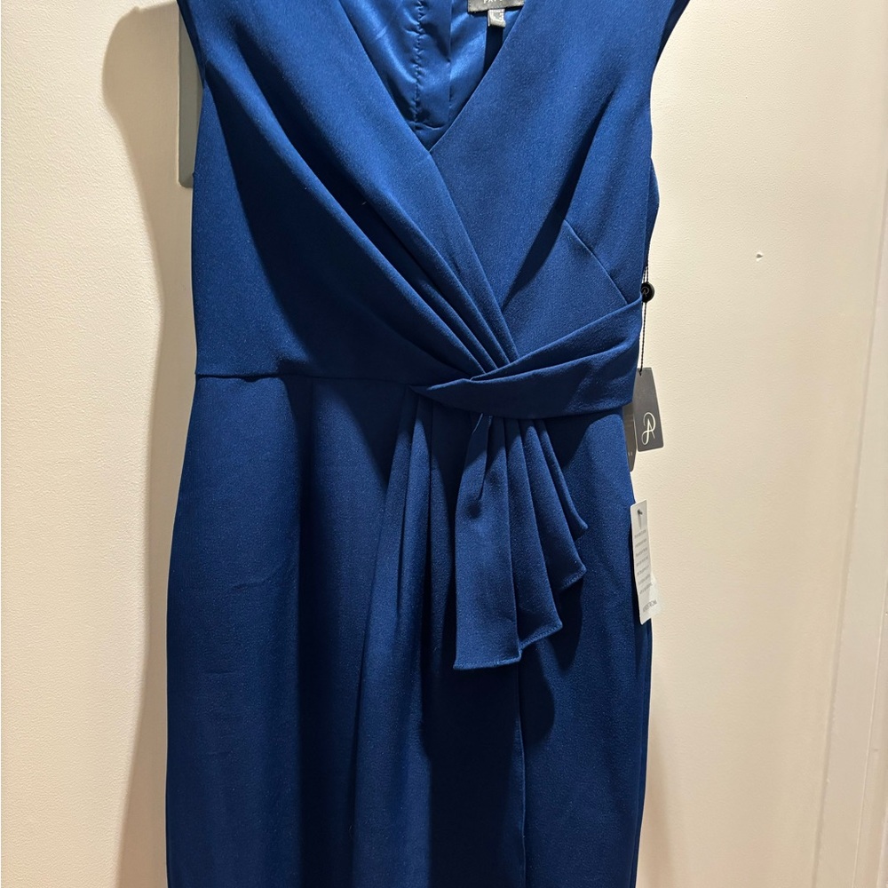 Adrianna Papell blue sheath dress